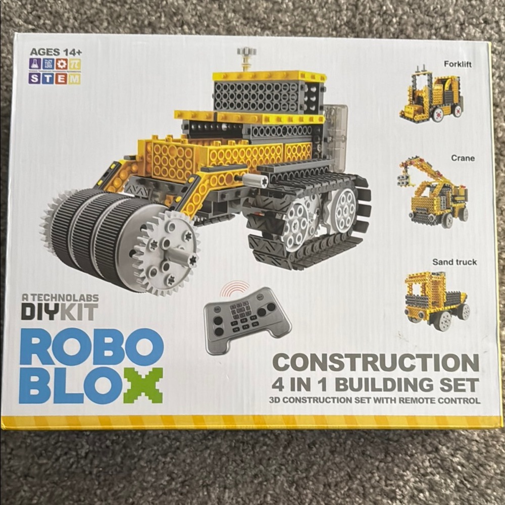 Construction 4-in-1 Building Set - Yellow